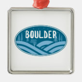 Boulder Colorado Außenbereich Ornament Aus Metall (Vorne)