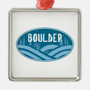 Boulder Colorado Außenbereich Ornament Aus Metall