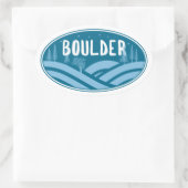 Boulder Colorado Außenbereich Ovaler Aufkleber (Tasche)