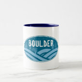 Boulder Colorado Außenbereich Zweifarbige Tasse (Mittel)