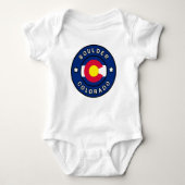 Boulder Colorado Baby Strampler (Vorderseite)