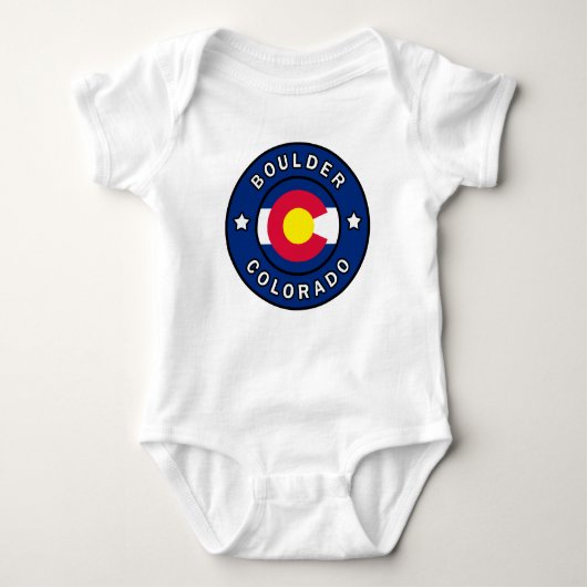 Boulder Colorado Baby Strampler (Vorderseite)