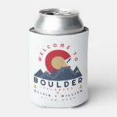 Boulder Colorado Begrüßung der Skyline Dosenkühler (Kanne Vorderseite)