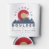 Boulder Colorado Begrüßung der Skyline Dosenkühler (Vorderseite)