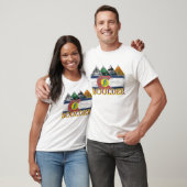 Boulder, Colorado, beunruhigte Flagge, Berge T-Shirt (Unisex)