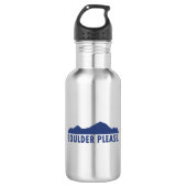 Boulder Colorado Bitte Edelstahlflasche (Vorderseite)