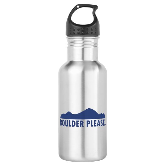 Boulder Colorado Bitte Edelstahlflasche (Vorderseite)