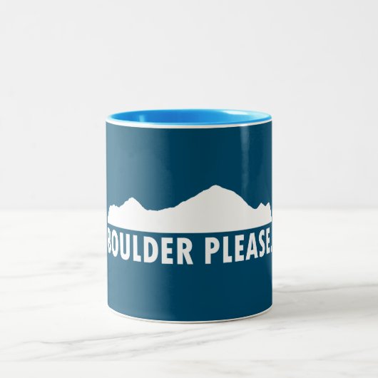 Boulder Colorado Bitte Zweifarbige Tasse (Mittel)
