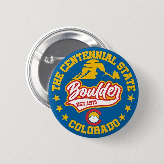 Boulder, Colorado Button (Vorne & Hinten)