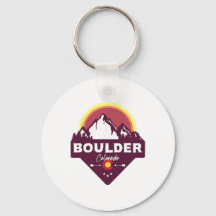 Boulder Colorado Co Rocky Mountains Wandern Skifah Schlüsselanhänger