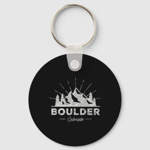 Boulder Colorado Co T-Shirt Vintage Wandern Retro  Schlüsselanhänger