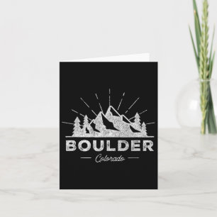 Boulder Colorado Co T Shirt Vintages Wandern Karte