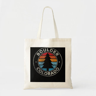Boulder Colorado CO Vintag Graphic Retro 70er Tragetasche