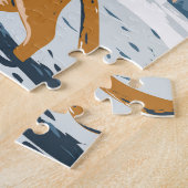 Boulder Colorado Cougar Retro Art Vintag Puzzle (Seite)