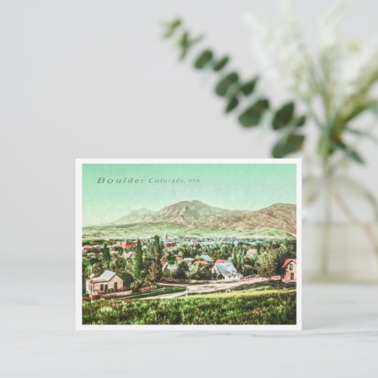 BOULDER COLORADO - FELSBERGE POSTKARTE (Stehend Vorderseite)