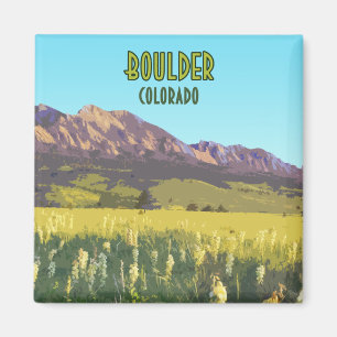 Boulder Colorado Flatirons Berge Vintage Magnet