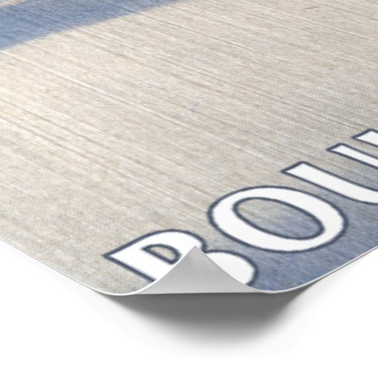 Boulder, Colorado - Flatirons im Winter Poster (Ecke)