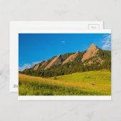 Boulder Colorado Flatirons Postkarte (Vorne/Hinten)