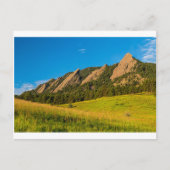 Boulder Colorado Flatirons Postkarte (Vorderseite)
