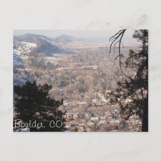 Boulder, Colorado from Above Postkarte (Vorderseite)