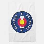 Boulder Colorado Geschirrtuch (Vertikal)