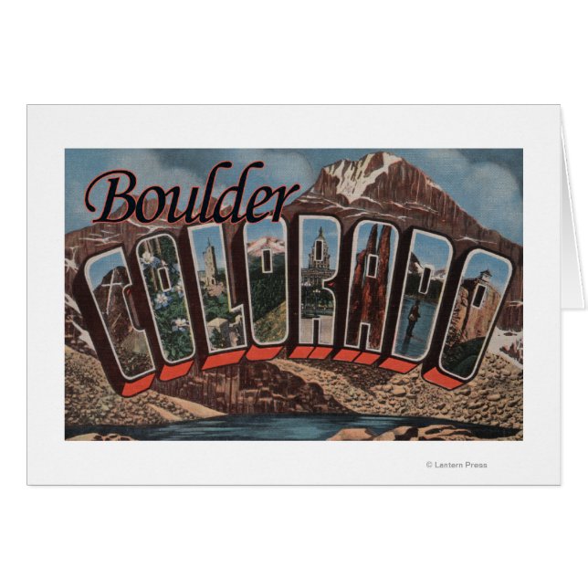 Boulder, Colorado - Große Buchstabenszenen (Vorderseite (Horizontal))