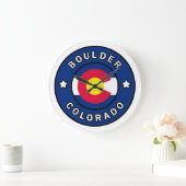 Boulder Colorado Große Wanduhr (Zuhause)