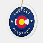 Boulder Colorado Keramik Ornament (Links)