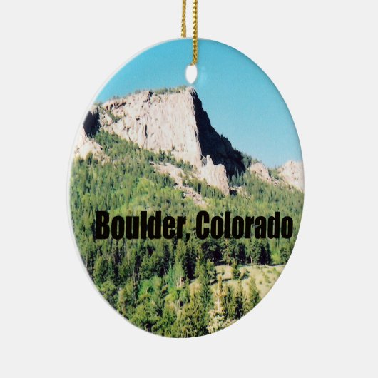 Boulder, Colorado Keramik Ornament (Rechts)