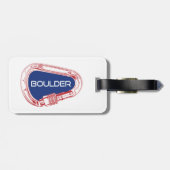 Boulder Colorado Klettersteig Carabiner Gepäckanhänger (Rückseite horizontal)