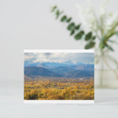 Boulder Colorado Landschaftliche Aussicht Herbst Postkarte (Stehend Vorderseite)