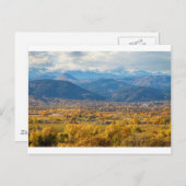 Boulder Colorado Landschaftliche Aussicht Herbst Postkarte (Vorne/Hinten)