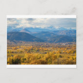 Boulder Colorado Landschaftliche Aussicht Herbst Postkarte (Vorderseite)