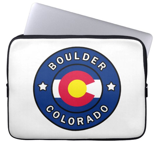 Boulder Colorado Laptopschutzhülle (Vorderseite)