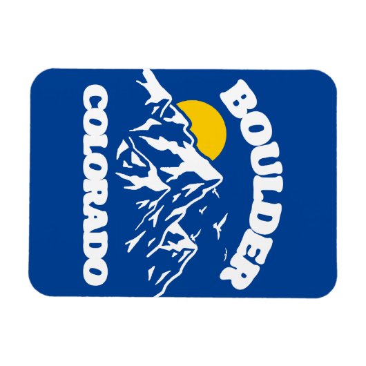 Boulder, Colorado Magnet (Horizontal)