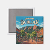 Boulder, Colorado Magnet (Vorderseite/Rückseite)