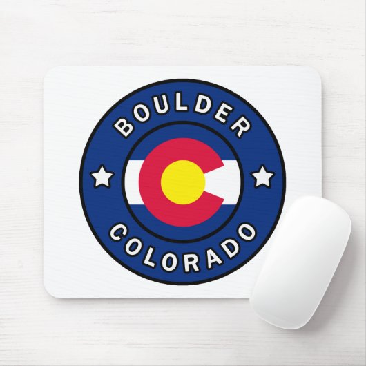 Boulder Colorado Mousepad (Mit Mouse)