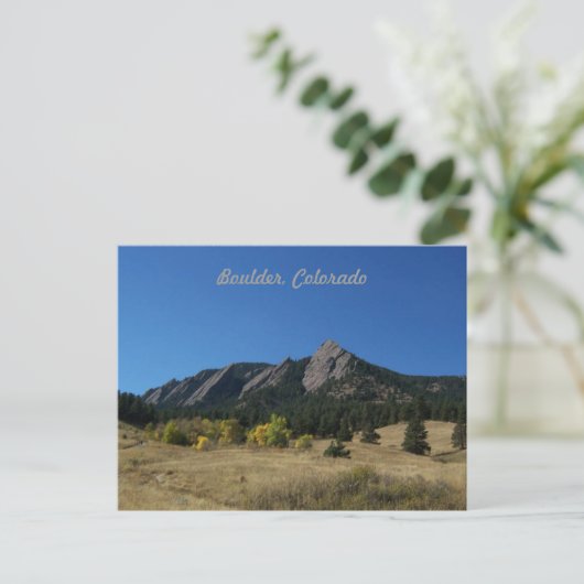 Boulder Colorado Postcard Postkarte (Stehend Vorderseite)