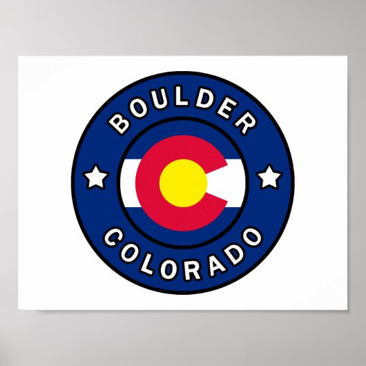 Boulder Colorado Poster (Vorne)