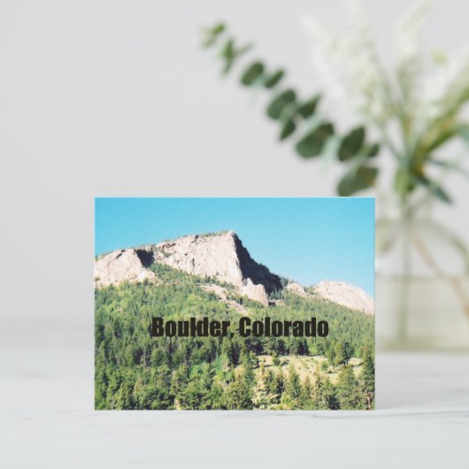 Boulder, Colorado Postkarte (Stehend Vorderseite)