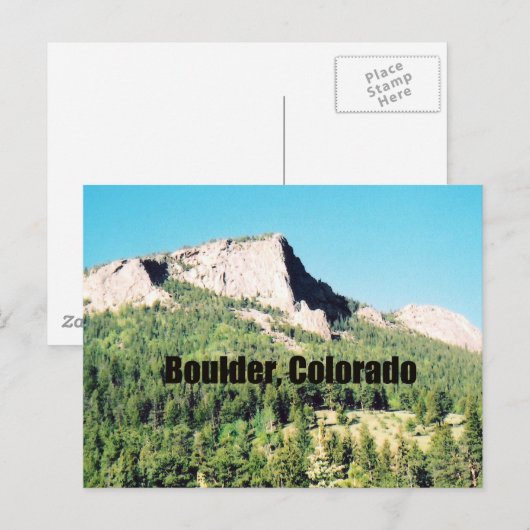 Boulder, Colorado Postkarte (Vorne/Hinten)