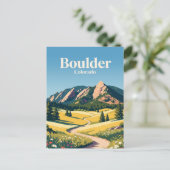 Boulder Colorado Postkarte (Stehend Vorderseite)