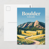 Boulder Colorado Postkarte (Vorne/Hinten)