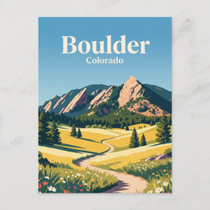 Boulder Colorado Postkarte