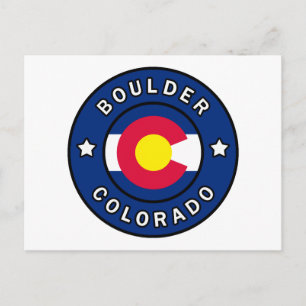 Boulder Colorado Postkarte