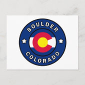 Boulder Colorado Postkarte (Vorderseite)