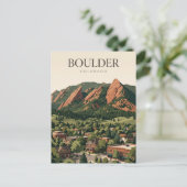 Boulder Colorado Postkarte (Stehend Vorderseite)