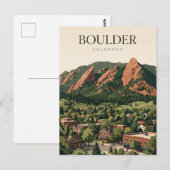 Boulder Colorado Postkarte (Vorne/Hinten)