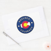 Boulder Colorado Rechteckiger Aufkleber (Umschlag)