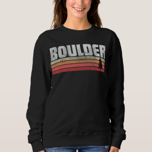 Boulder Colorado Retro Style Vintager 70er 80er 90 Sweatshirt
